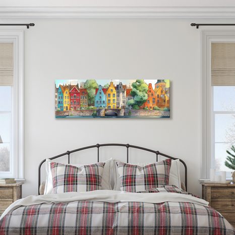 SLIKA POVIJESNE KUĆE UZ MOST - ŠARENE KUĆE - SLIKE