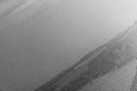 OBRAZ DOM NA ÚTESE V ČIERNOBIELOM PREVEDENÍ - ČERNOBÍLÉ OBRAZY - OBRAZY