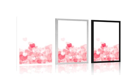 PLAGÁT ČERVENÉ SRDIEČKA - LÁSKA - PLAGÁTY