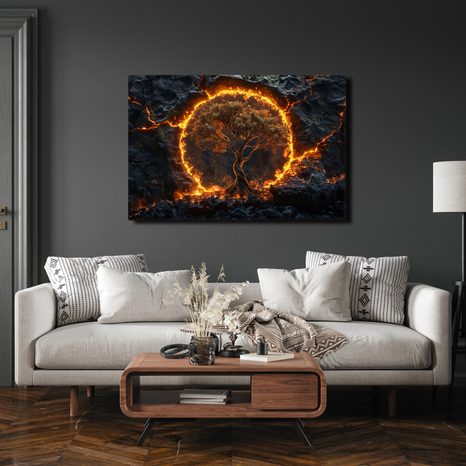 SLIKA DRVO ŽIVOTA U PLAMENU - SLIKE STABLA ŽIVOTA - SLIKE