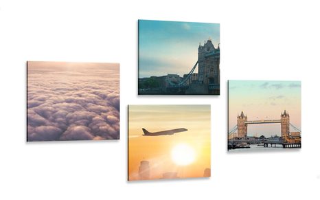 CANVAS PRINT SET DREAM JOURNEY - SET OF PICTURES - PICTURES