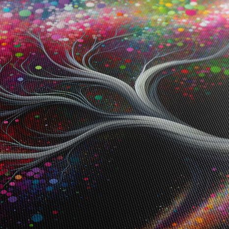 WANDBILD MAGISCHER LEBENSBAUM IN FARBEN - BILDER BÄUME DES LEBENS - BILDER