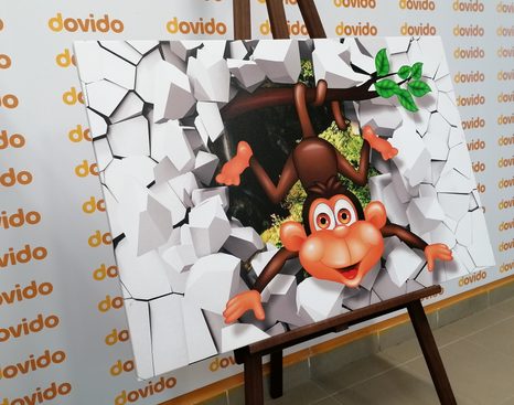 SLIKA VESELA OPICA - OTROŠKE SLIKE - SLIKE