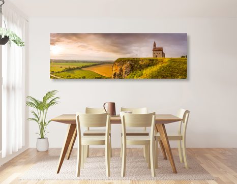 OBRAZ STARÝ KOSTEL V NITŘE - OBRAZY PŘÍRODY A KRAJINY - OBRAZY