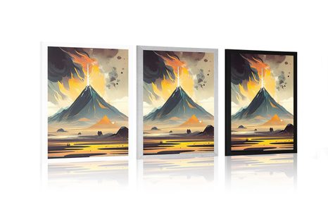 PLAKAT AKTIVNI VULKAN - GORE - PLAKATI