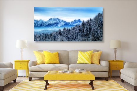 SLIKA ZASNEŽENE GORE - SLIKE NARAVE IN POKRAJINE - SLIKE