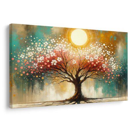 WANDBILD BAUM DES LEBENS UNTER DER SONNE - BILDER BÄUME DES LEBENS - BILDER