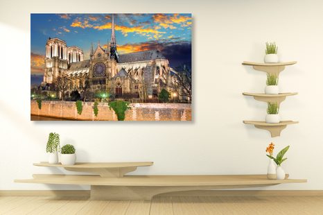 OBRAZ KATEDRÁLA NOTRE DAME - OBRAZY MĚSTA - OBRAZY