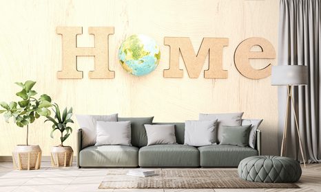 SELBSTKLEBENDE TAPETE MIT DER AUFSCHRIFT EKO HOME - SELBSTKLEBENDE TAPETEN - TAPETEN