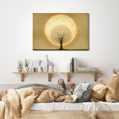 OBRAZ STROM ŽIVOTA PŘED MĚSÍCEM - OBRAZY STROMY ŽIVOTA - OBRAZY