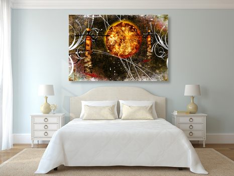 OBRAZ AFRICKÉ SLUNCE - ABSTRAKTNÍ OBRAZY - OBRAZY