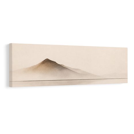 TABLEAU SUR TOILE – SILHOUETTE PAISIBLE DES MONTAGNES - TABLEAUX DE MONTAGNE - TABLEAUX