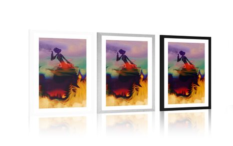 POSTER MIT PASSEPARTOUT WEIBLICHE MAGIE - MOTIVE AUS UNSERER WERKSTATT - POSTER