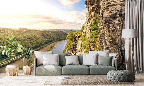 FOTOTAPETA VÝHLED NA ŘEKU LABE - TAPETY PŘÍRODA - TAPETY