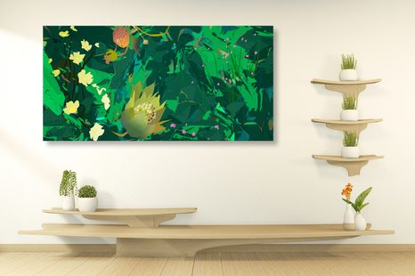 OBRAZ TAJEMSTVÍ DŽUNGLE - OBRAZY KVĚTŮ - OBRAZY