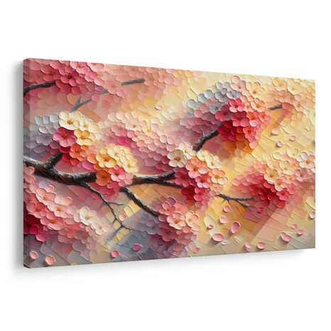 WANDBILD BLÜTEN IN PASTELLFARBEN - BILDER BLUMEN - BILDER