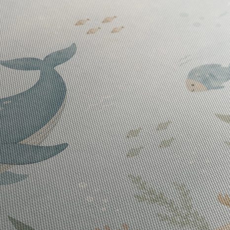 CANVASTAVLA VAL OCH SKÖLDPADDA I HAVET - BARNTAVLOR MED DJUR - TAVLOR