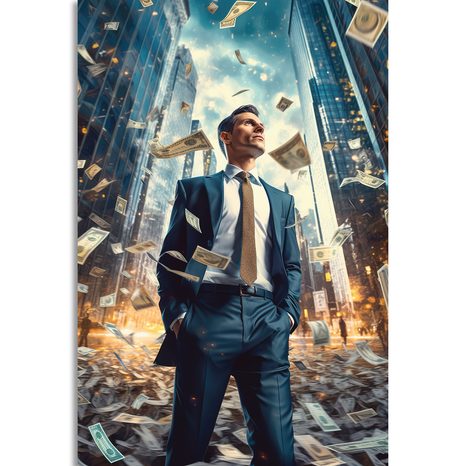 OBRAZ BYZNYSMEN Z WALL STREET - DOVIDO CHALLENGE - OBRAZY
