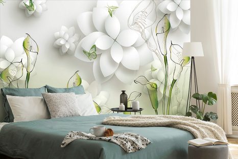 TAPETA ABSTRAKTNÍ KVĚTINY - ABSTRAKTNÍ TAPETY - TAPETY