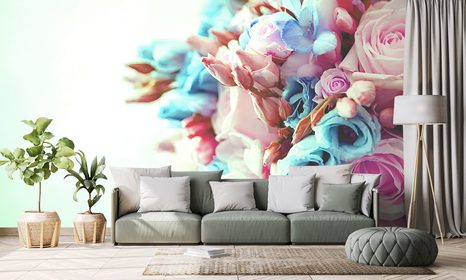 SAMOLEPÍCÍ FOTOTAPETA KYTICE RŮŽÍ - SAMOLEPÍCÍ TAPETY - TAPETY