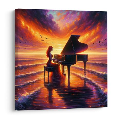 WANDBILD MELODIEN IN REFLEXIONEN - BILDER MEER UND STRAND - BILDER