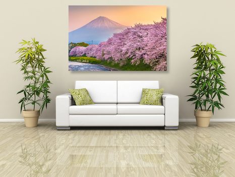 OBRAZ JAPONSKA SOPKA FUJI - OBRAZY PŘÍRODY A KRAJINY - OBRAZY