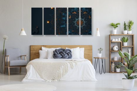 5-RÉSZES KÉP VAGÁNY MANDALA - FENG SHUI KÉPEK - KÉPEK