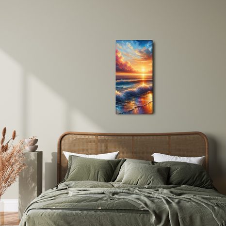 OBRAZ VLNY PŘI ZÁPADU SLUNCE - OBRAZY VÝCHOD A ZÁPAD SLUNCE - OBRAZY