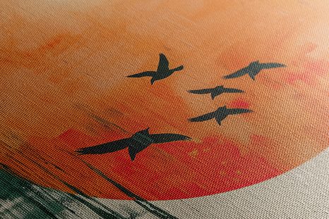 STAMPA SU TELA – JAPANDI LUNA MONUMENTALE - JAPANDI QUADRI - STAMPE E QUADRI