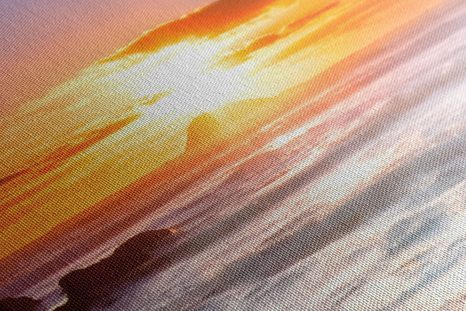 WANDBILD ROMANTISCHER SONNENUNTERGANG - BILDER VON NATUR UND LANDSCHAFT - BILDER