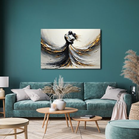 OBRAZ MILUJÍCÍ PÁR V POHYBU - OBRAZY LÁSKA - OBRAZY