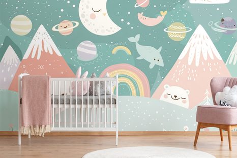 TAPETE FÜR KINDER AUS DEM TIERREICH - KINDERTAPETEN - TAPETEN