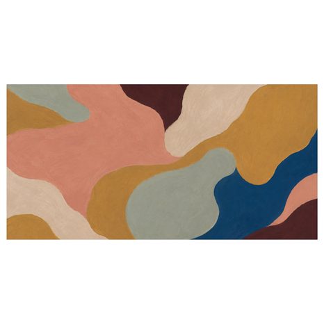 TABLEAU SUR TOILE – FORMES ORGANIQUES AUX TONS TERREUX - IMAGES FORMES ABSTRAITES - TABLEAUX