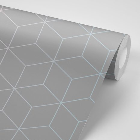 SAMOLEPÍCÍ TAPETA BAREVNÉ ŠEDÉ KOSTKY - TAPETY - TOTÁLNÍ VÝPRODEJ 🔥