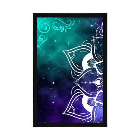 POSTER DETAIL MODERN MANDALA WITH AN ORIENTAL PATTERN - FENG SHUI - POSTERS