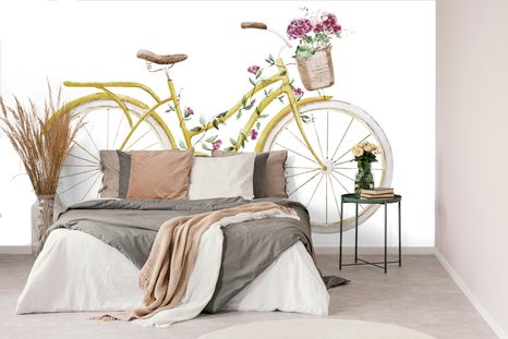 TAPETA ILUSTRACE RETRO KOLA - VINTAGE A RETRO TAPETY - TAPETY