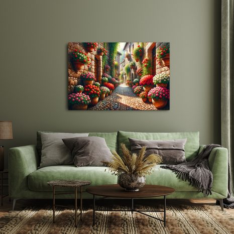 OBRAZ KVĚTINOVÁ ULIČKA - OBRAZY MĚSTA - OBRAZY