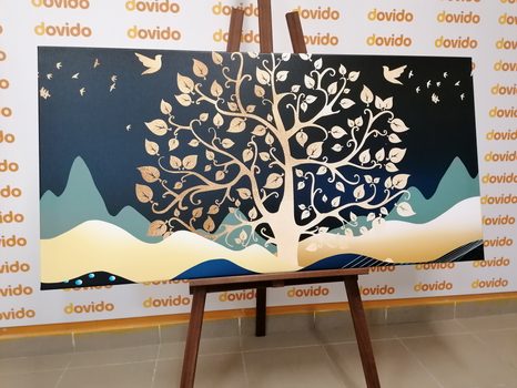 STAMPA SU TELA – ALBERO DELLA VITA MODERNO - QUADRI ALBERI DELLA VITA - STAMPE E QUADRI