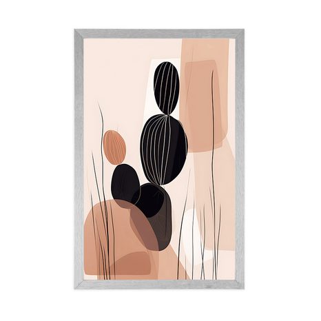 POSTER ABSTRAKTE BOTANISCHE FORMEN KAKTUS - ABSTRAKTE FORMEN - POSTER
