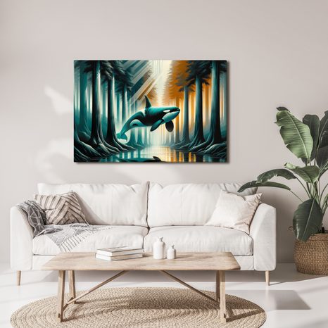 WANDBILD SCHWERTWAL-TRAUM - WANDBILDER UNTERWASSERWELT - BILDER