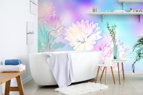 SAMOLEPÍCÍ TAPETA KVĚT CHRYZANTÉMY - SAMOLEPÍCÍ TAPETY - TAPETY