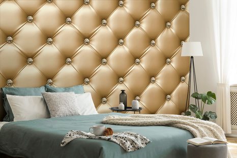 SAMOLEPÍCÍ TAPETA ELEGANCE KŮŽE VE ZLATÉ BARVĚ - SAMOLEPÍCÍ TAPETY - TAPETY