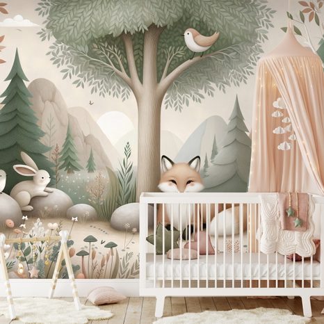 TAPETA LESNÍ POHÁDKA S LIŠKOU - DĚTSKÉ TAPETY - TAPETY