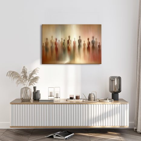 SLIKA APSTRAKTNE FIGURE U MAGLI - SLIKE LJUDI - SLIKE