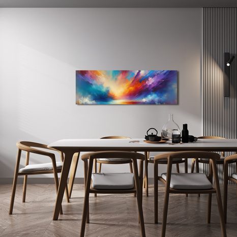 OBRAZ SNOVÉ OBZORY V BARVÁCH - ABSTRAKTNÍ OBRAZY - OBRAZY