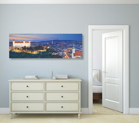 OBRAZ VEČER V BRATISLAVĚ - OBRAZY MĚSTA - OBRAZY