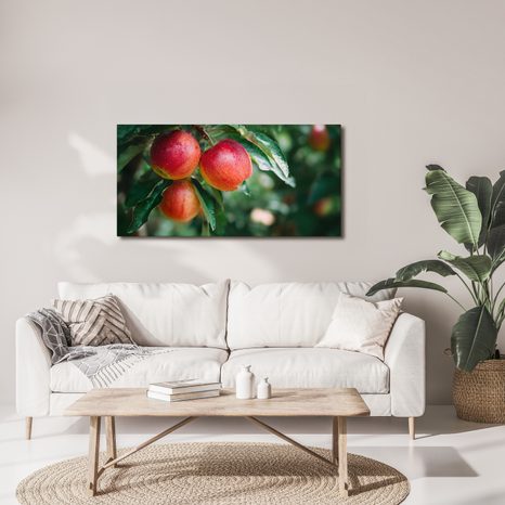 OBRAZ KAPKY ROSY NA JABLKÁCH - OBRAZY JÍDLA A NÁPOJE - OBRAZY