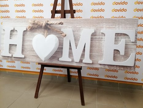 TABLOU CU INSCRIPȚIE HOME ÎN DESIGN VINTAGE - TABLOURI CI CITATE ȘI INSCRIPȚII - TABLOURI