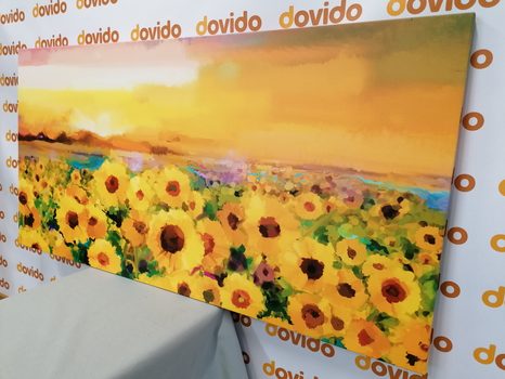 KÉP NAPRAFORGÓ MEZŐ - VIRÁGMINTÁS KÉPEK - KÉPEK