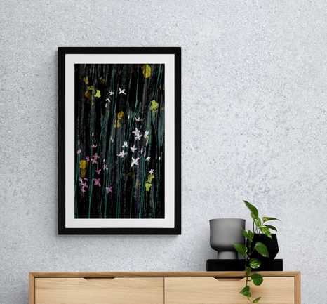 POSTER MIT PASSEPARTOUT MAGISCHE BLUMEN - MOTIVE AUS UNSERER WERKSTATT - POSTER